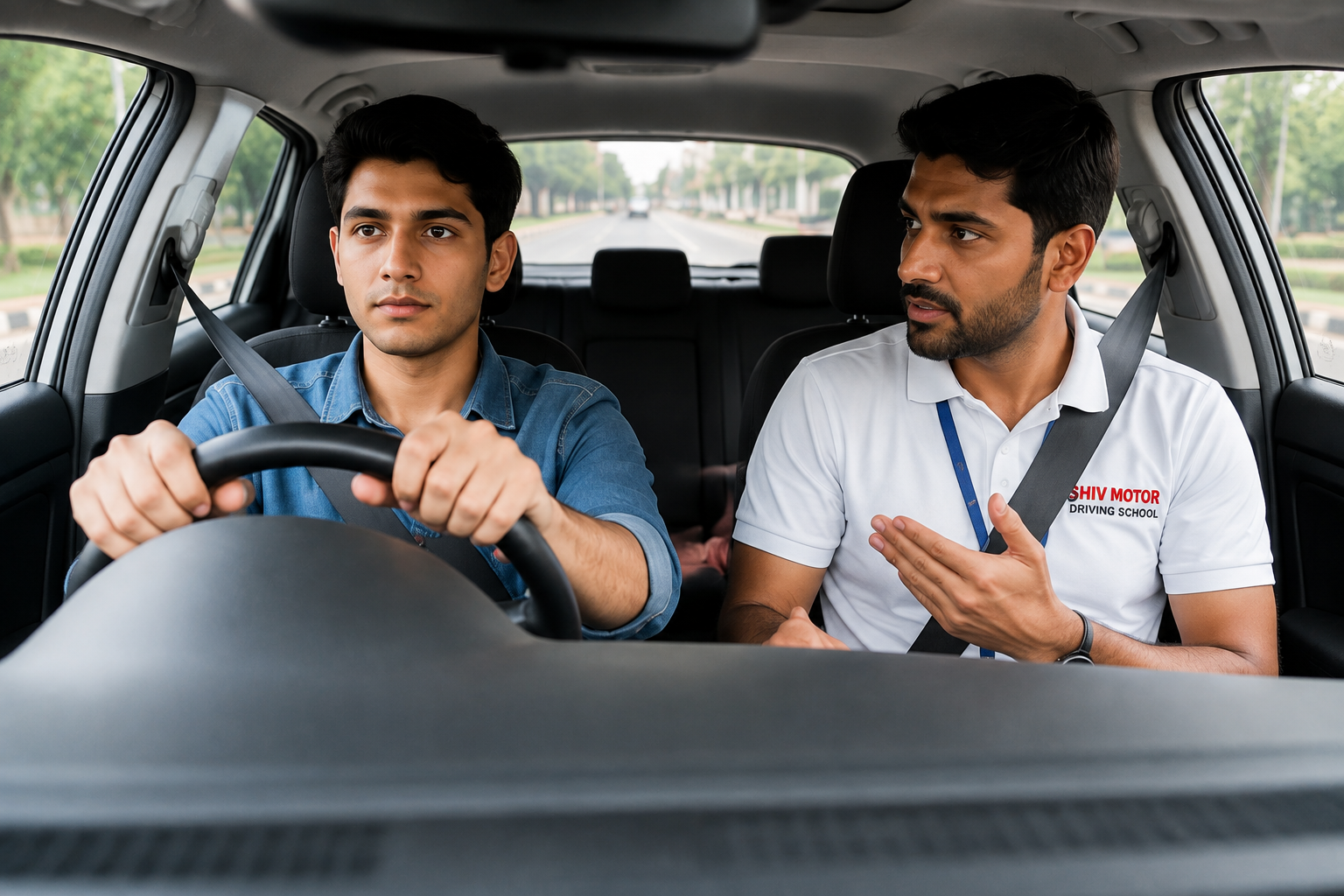New driver training at Shiv Motor Driving School