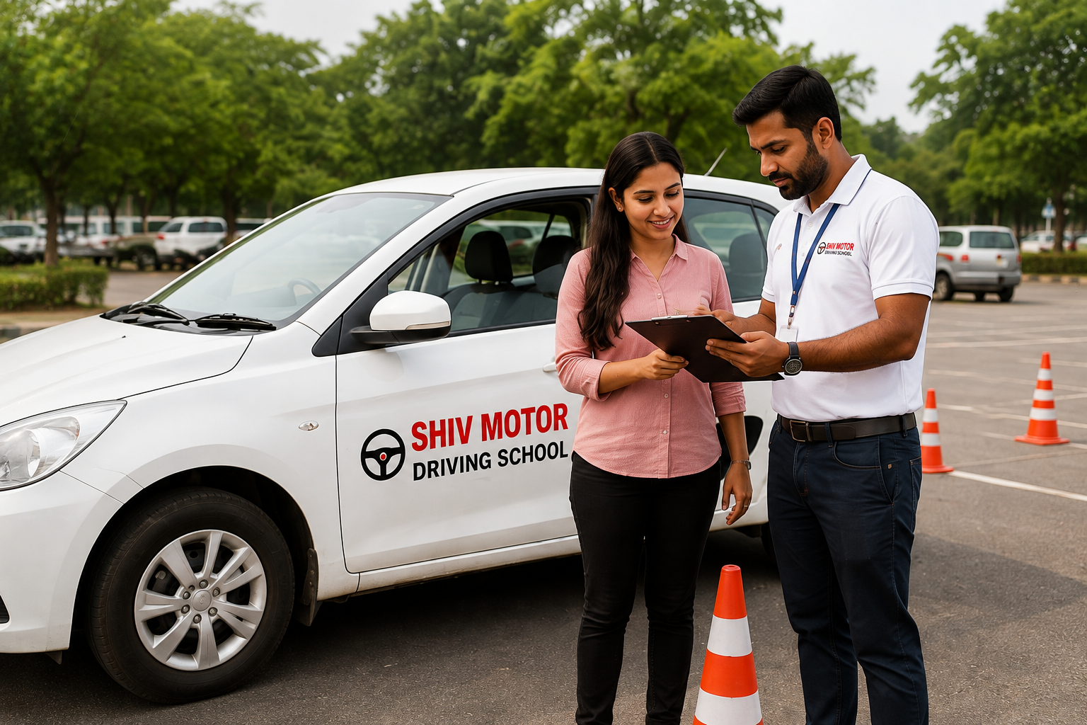 New driver training at Shiv Motor Driving School