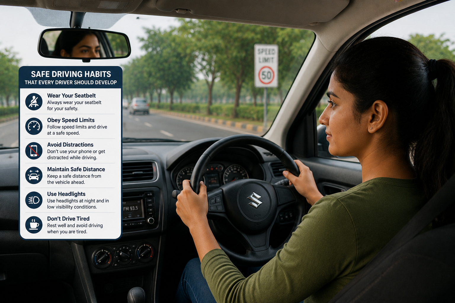 Safe driving training at Shiv Motor Driving School